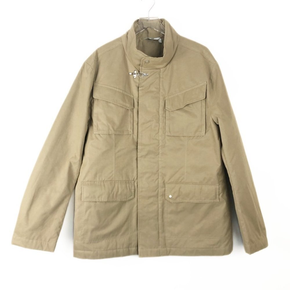 BMW Field Jacket Men's Size XL Khaki Insulated Cotton Blend Utility Gorpcore